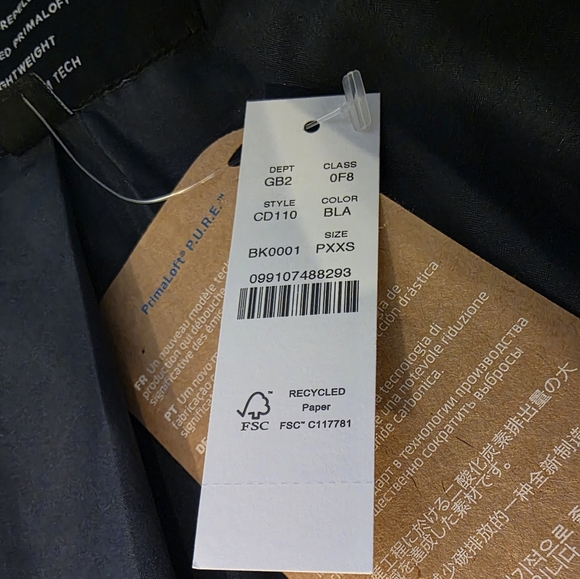 NWT $348 J. Crew Petite Stowe Puffer Jacket/Coat, Black, PXXS - Picture 4 of 4